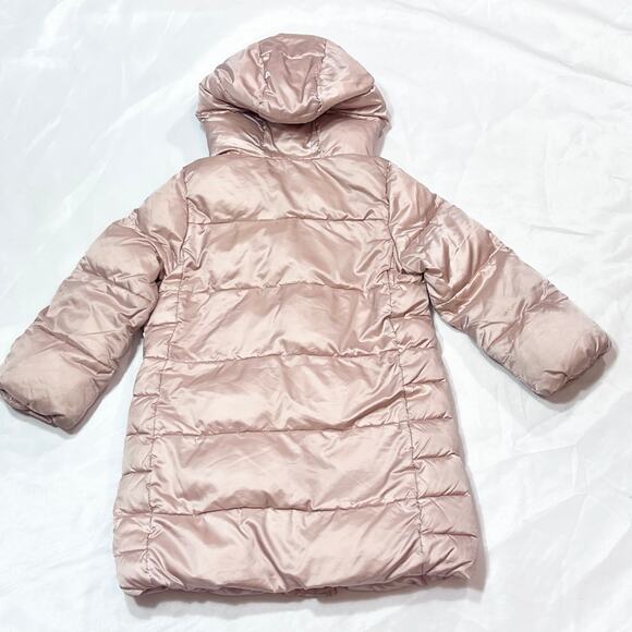 GAP Baby Puffer Jacket Girls Size 5T Pink Cold Control Ultra Max Primaloft Used - Picture 3 of 5